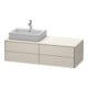 Duravit Waschtischunterschrank XSquare 140x54,8x40cm, 4 La, wd, Beck. li, Tau-1
