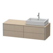 Duravit Waschtischunterschrank XSquare 140x54,8x40cm, 4 La, wd, Beck. re, lei
