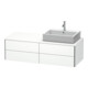 Duravit Waschtischunterschrank XSquare 140x54,8x40cm, 4 La, wd, Beck. re, we m-1