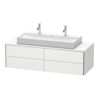 Duravit Waschtischunterschrank XSquare 140x54,8x40cm, 4 La, wd, Nord we s-matt