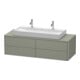 Duravit Waschtischunterschrank XSquare 140x54,8x40cm, 4 La, wd, st-g s-matt-1