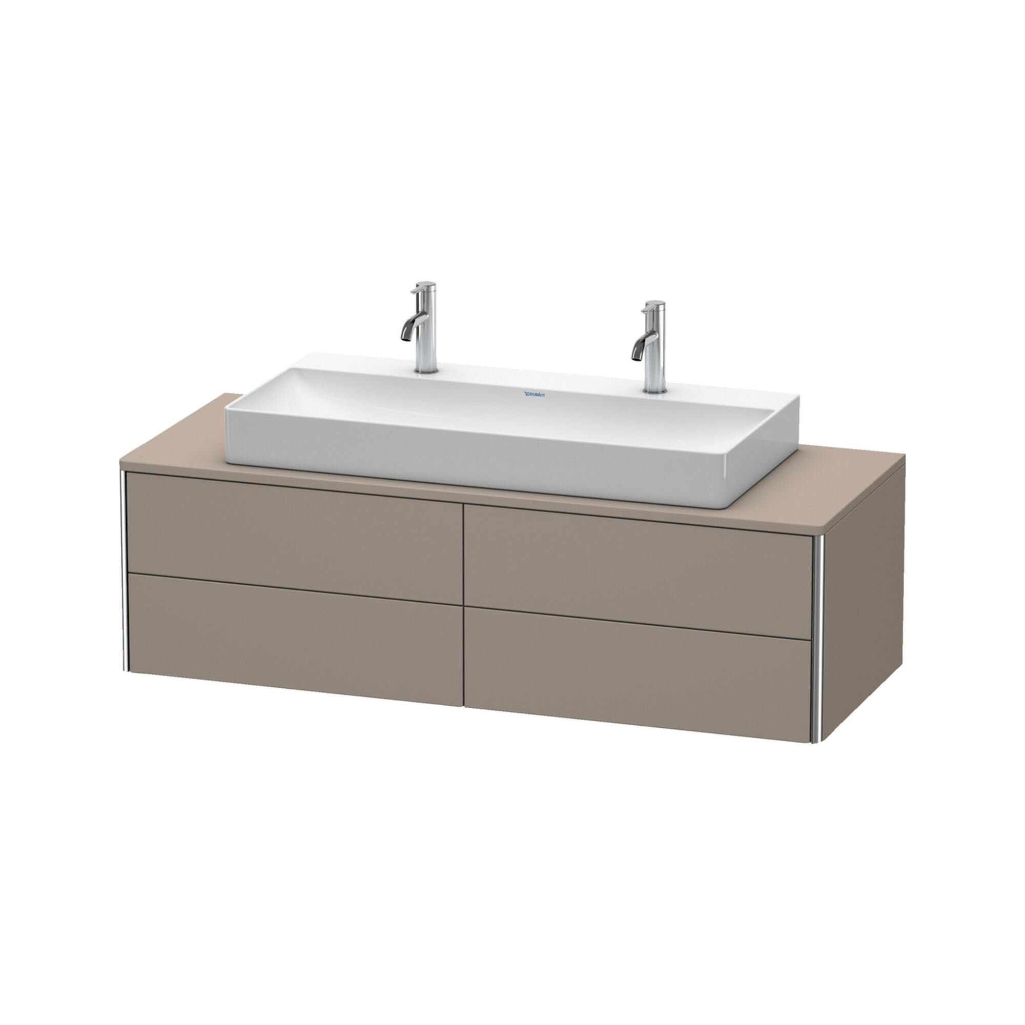 Duravit Waschtischunterschrank XSquare 140x54,8x40cm, 4 Schubk., wandhängend, bas. m