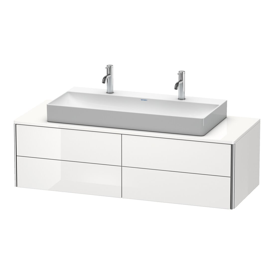 Duravit Waschtischunterschrank XSquare 140x54,8x40cm, 4 Schubk., wandhängend, bas. m