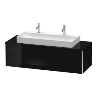 Duravit Waschtischunterschrank XSquare 140x54,8x40cm, 4 Schubk., wandhängend, sw hgl