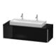 Duravit Waschtischunterschrank XSquare 140x54,8x40cm, 4 Schubk., wandhängend, sw hgl-1