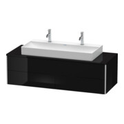 Duravit Waschtischunterschrank XSquare 140x54,8x40cm, 4 Schubk., wandhängend, sw hgl-1