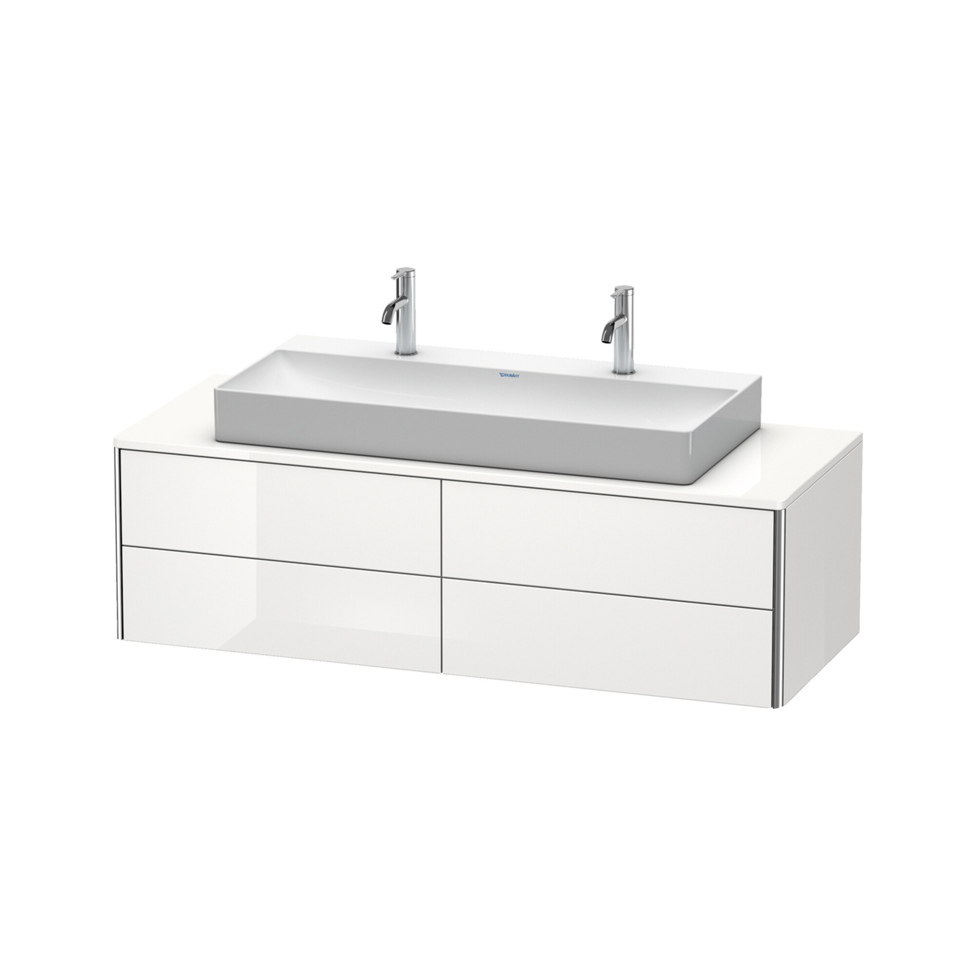 Duravit Waschtischunterschrank XSquare 140x54,8x40cm, 4 Schubk., wandhängend, we hgl