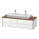 Duravit Waschtischunterschrank XSquare 140x54,8x40cm, 4 Schubk., wandhängend, we hgl-1