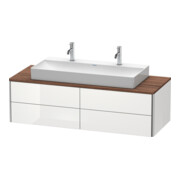 Duravit Waschtischunterschrank XSquare 140x54,8x40cm, 4 Schubk., wandhängend, we hgl