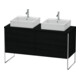 Duravit Waschtischunterschrank XSquare 140x54,8x77,8cm, 4 Ausz., steh., Ei sw-1