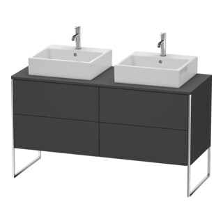 Duravit Waschtischunterschrank XSquare 140x54,8x77,8cm, 4 Ausz., steh., graph m