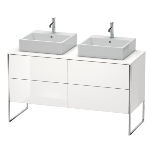 Duravit Waschtischunterschrank XSquare 140x54,8x77,8cm, 4 Ausz., steh., graph m