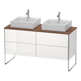 Duravit Waschtischunterschrank XSquare 140x54,8x77,8cm, 4 Ausz., steh., we hgl