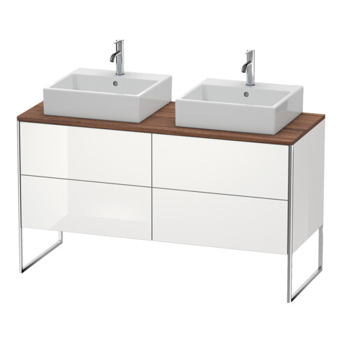 Duravit Waschtischunterschrank XSquare 140x54,8x77,8cm, 4 Ausz., steh., we hgl