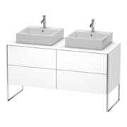 Duravit Waschtischunterschrank XSquare 140x54,8x77,8cm, 4 Ausz., steh., we matt