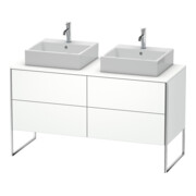 Duravit Waschtischunterschrank XSquare 140x54,8x77,8cm, 4 Ausz., steh., we matt