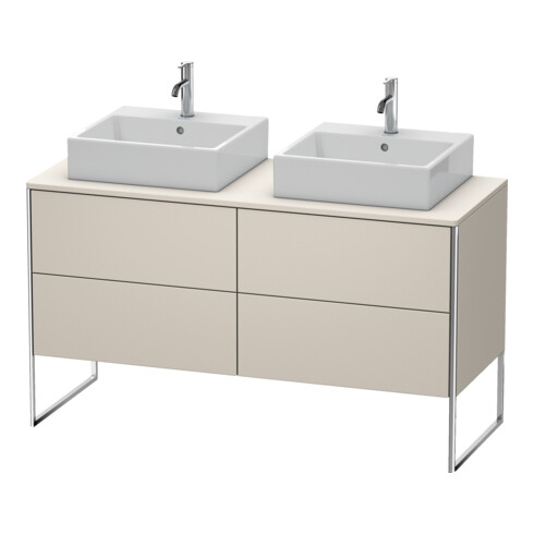 Duravit Waschtischunterschrank XSquare 140x54,8x77,8cm, 4 Ausz., stehend, Taupe