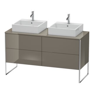 Duravit Waschtischunterschrank XSquare 140x54,8x77,8cm, 4 AZ, st, flan. Gr hgl