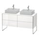 Duravit Waschtischunterschrank XSquare 140x54,8x77,8cm, 4 AZ, st, st-g s-matt