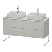 Duravit Waschtischunterschrank XSquare 140x54,8x77,8cm, 4 AZ, steh., betongr m