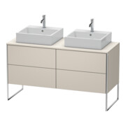 Duravit Waschtischunterschrank XSquare 140x54,8x77,8cm, 4 AZ, steh., Tau matt