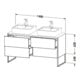 Duravit Waschtischunterschrank XSquare 140x54,8x77,8cm, 4 AZ, steh., Tau matt-4