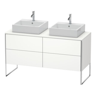 Duravit Waschtischunterschrank XSquare 140x54,8x77,8cm, 4 AZ, steh., we s-matt