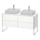 Duravit Waschtischunterschrank XSquare 140x54,8x77,8cm, 4 AZ, steh., we s-matt-1