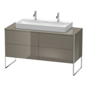Duravit Waschtischunterschrank XSquare 140x54,8x77,8cm, 4 La, st, flan. Gr hgl