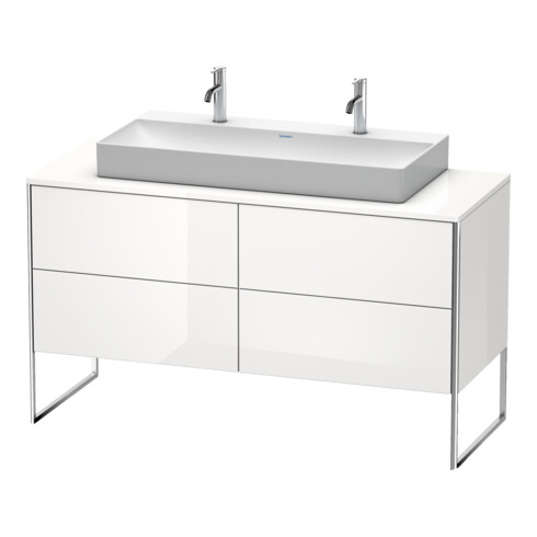 Duravit Waschtischunterschrank XSquare 140x54,8x77,8cm, 4 La, st, flan. Gr hgl