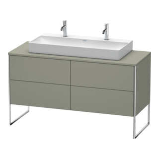 Duravit Waschtischunterschrank XSquare 140x54,8x77,8cm, 4 La, st, st-g s-matt