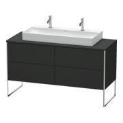 Duravit Waschtischunterschrank XSquare 140x54,8x77,8cm, 4 La, steh., graph matt