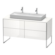 Duravit Waschtischunterschrank XSquare 140x54,8x77,8cm, 4 La, steh., we hgl