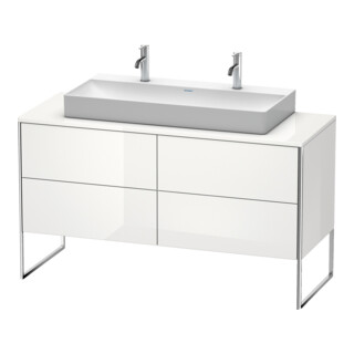 Duravit Waschtischunterschrank XSquare 140x54,8x77,8cm, 4 La, steh., we hgl