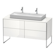 Duravit Waschtischunterschrank XSquare 140x54,8x77,8cm, 4 La, steh., we hgl