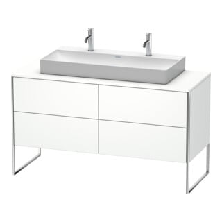 Duravit Waschtischunterschrank XSquare 140x54,8x77,8cm, 4 La, steh., we matt