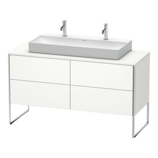 Duravit Waschtischunterschrank XSquare 140x54,8x77,8cm, 4 La, steh., we s-matt