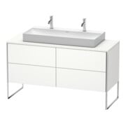 Duravit Waschtischunterschrank XSquare 140x54,8x77,8cm, 4 La, steh., we s-matt