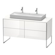 Duravit Waschtischunterschrank XSquare 140x54,8x77,8cm, 4 Schubk., steh., Ei sw-2