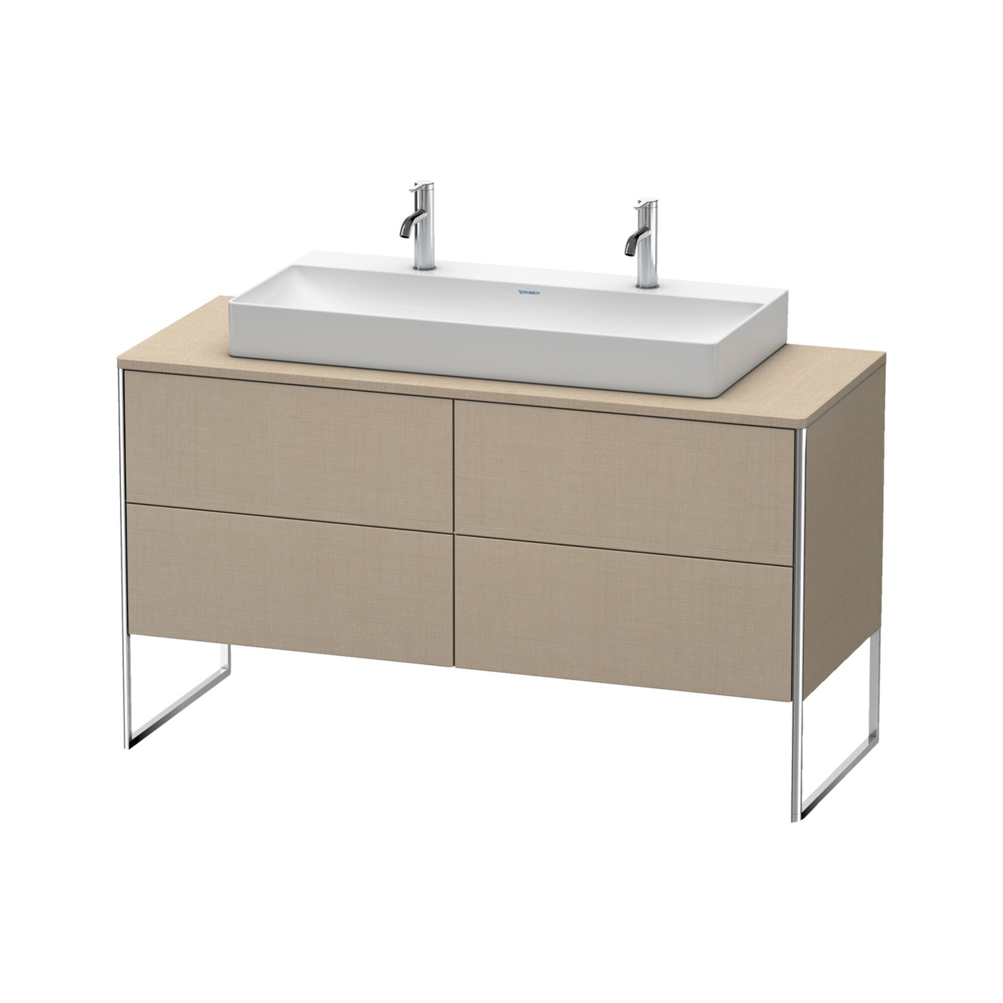 Duravit Waschtischunterschrank XSquare 140x54,8x77,8cm, 4 Schubk., steh., lei