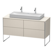 Duravit Waschtischunterschrank XSquare 140x54,8x77,8cm, 4 Schubk., steh., Taupe