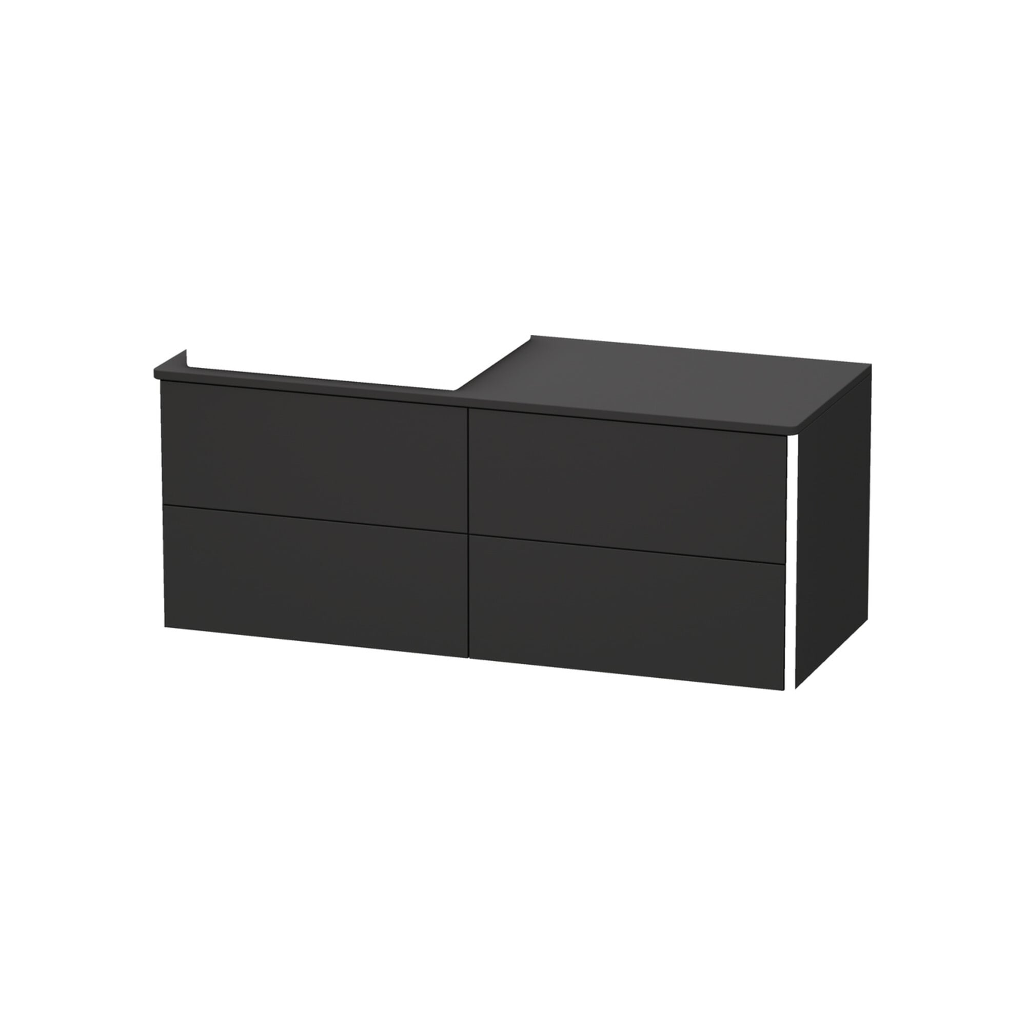 Duravit Waschtischunterschrank XSquare 140x77,8x53,8cm, 4 AZ, st, B l, gra matt