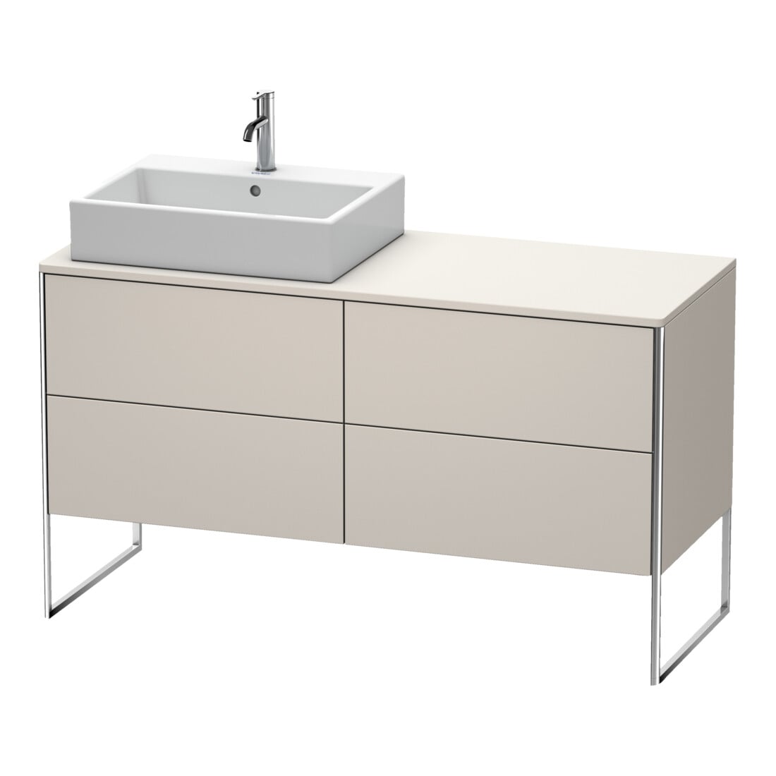 Duravit Waschtischunterschrank XSquare 140x77,8x53,8cm, 4 AZ, st, B l, Tau matt