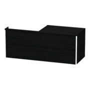 Duravit Waschtischunterschrank XSquare 140x77,8x53,8cm, 4 AZ, st, B li, Ei sw