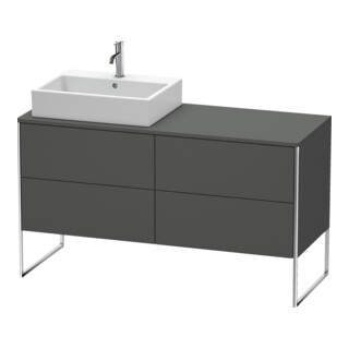 Duravit Waschtischunterschrank XSquare 140x77,8x53,8cm, 4 AZ, st, B li, graph m