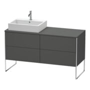 Duravit Waschtischunterschrank XSquare 140x77,8x53,8cm, 4 AZ, st, B li, graph m-1