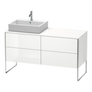 Duravit Waschtischunterschrank XSquare 140x77,8x53,8cm, 4 AZ, st, B li, we hgl