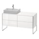 Duravit Waschtischunterschrank XSquare 140x77,8x53,8cm, 4 AZ, st, B li, we hgl-1