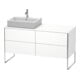 Duravit Waschtischunterschrank XSquare 140x77,8x53,8cm, 4 AZ, st, B li, we matt-1