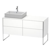 Duravit Waschtischunterschrank XSquare 140x77,8x53,8cm, 4 AZ, st, B li, we matt
